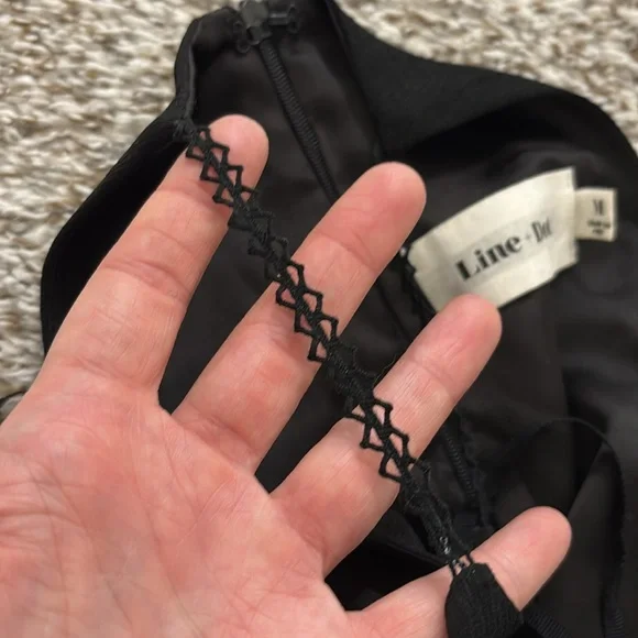 Line + Dot black pleated dress M - Picture 7 of 8